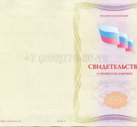 Свидетельство о Профессии Рабочего "Автоклавщик литья под давлением" в Ульяновске